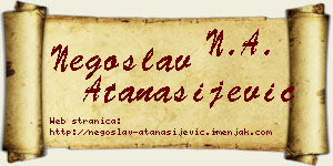 Negoslav Atanasijević vizit kartica